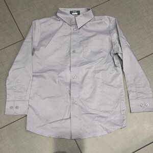 Arrow Boys Light Gray Button-Down Shirt 6/7